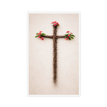 Crown of thorns cross magnet