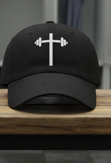 Fitted Baseball Cap | Flexfit 6277  Barbell cross